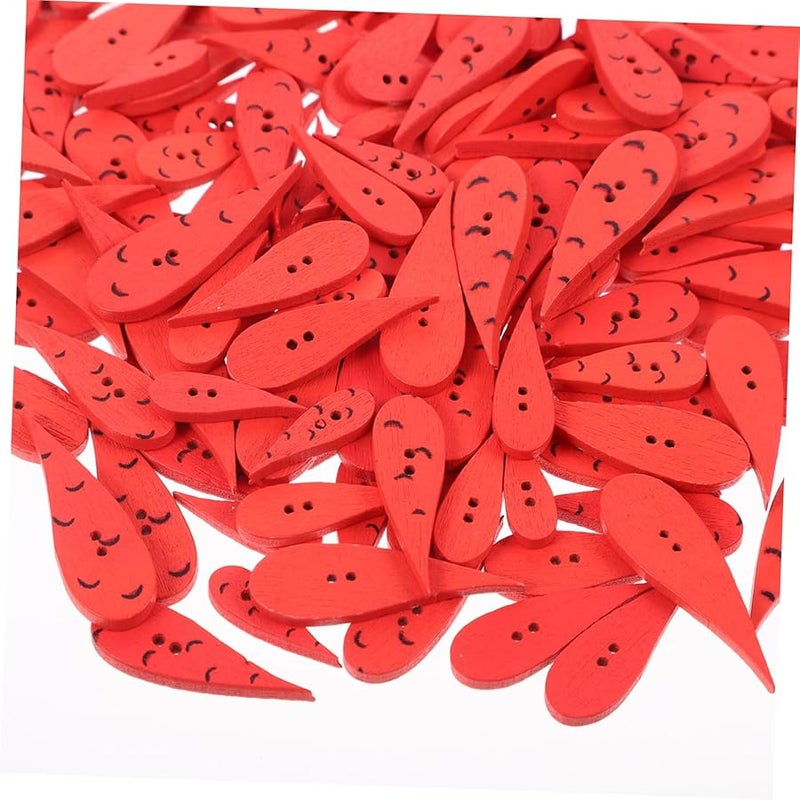 Didiseaon 200pcs Carrot Shape Buttons for Clothing Crafts Coats Sweaters Creative Embellishments - Image 2